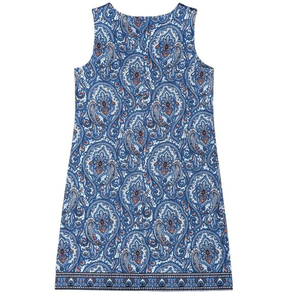 Women's TALBOTS Sleeveless Paisley Dress-‎ Size M - Picture 3 of 8